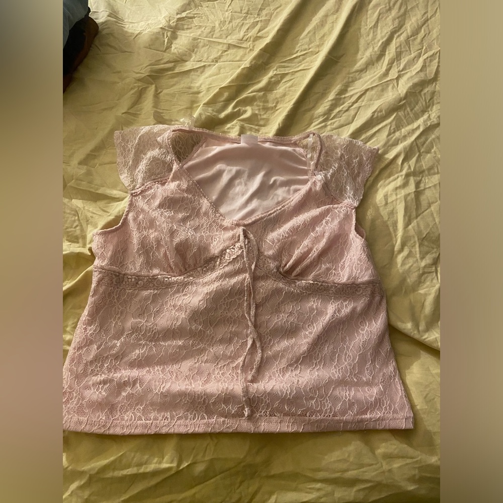 Pink Lace Shirt